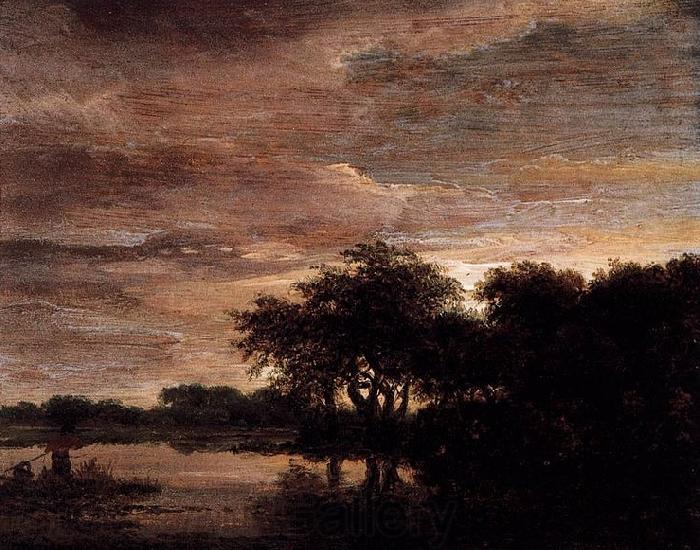 Jacob Isaacksz. van Ruisdael Woodland Scene with Lake